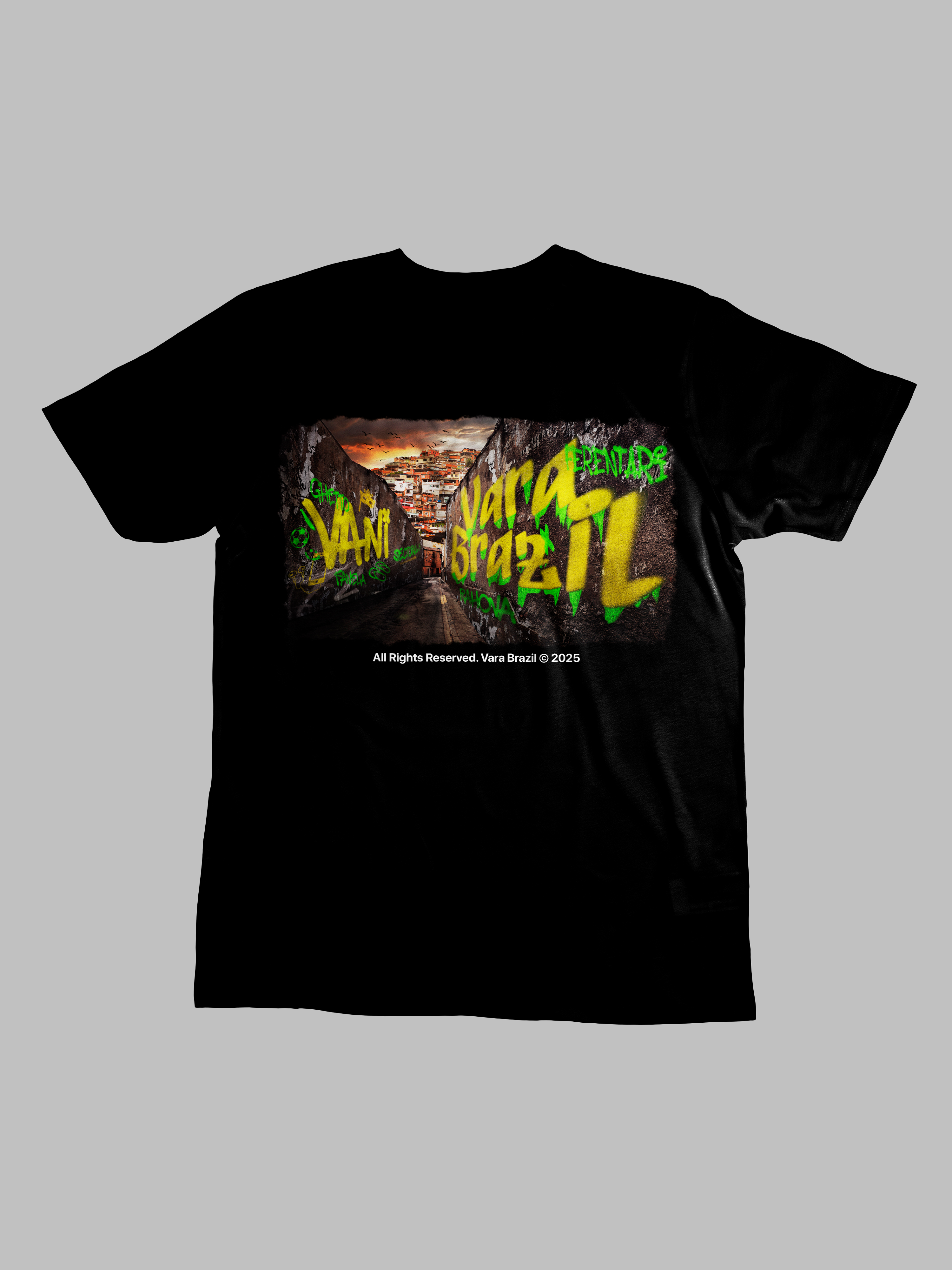 VANILLA Tricou Favela Negru